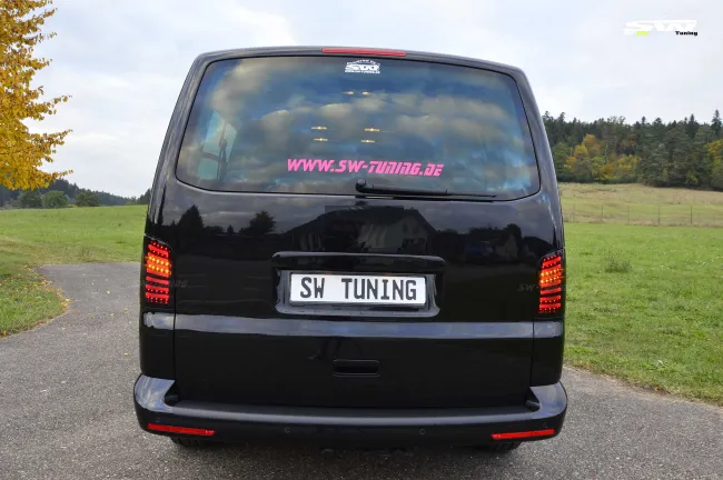 SW-Celi LED taillights suitable for VW T5 Type 7H 7E 03-15 Black/smoke Lightbar