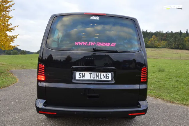SW-Celi LED taillights suitable for VW T5 Type 7H 7E 03-15 Black/smoke Lightbar