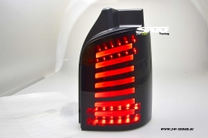 SW-Celi LED Rckleuchten passend fr VW T5 Typ 7H 7E 03-15 Lightbar Black/smoke