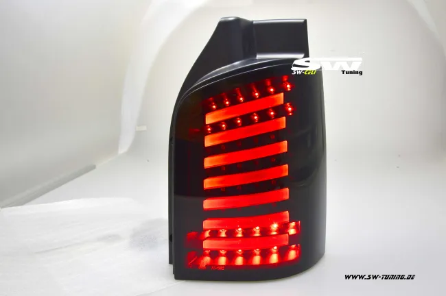 SW-Celi LED taillights suitable for VW T5 Type 7H 7E 03-15 Black/smoke Lightbar