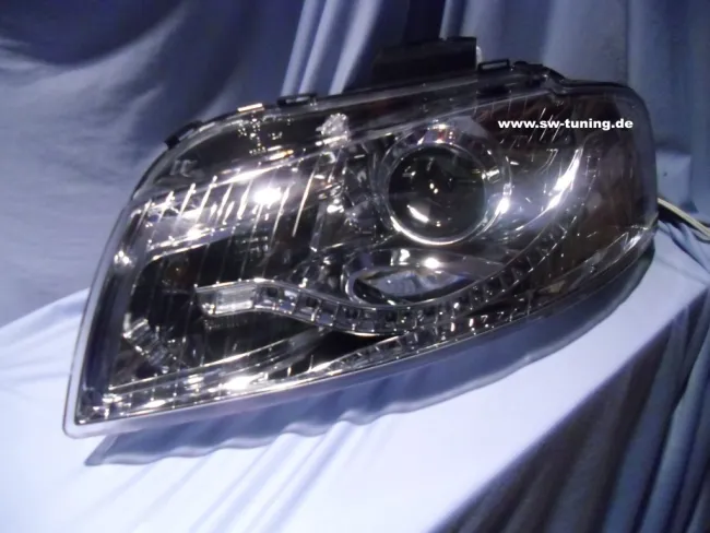 SW-Light headlights suitable for AUDI A3 8P 2003-2008 LED positionlight chrome