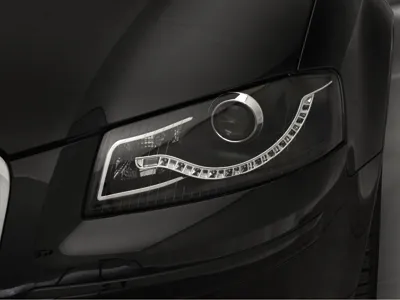 SW-Light headlights suitable for AUDI A3 8P 2003-2008 LED positionlight black