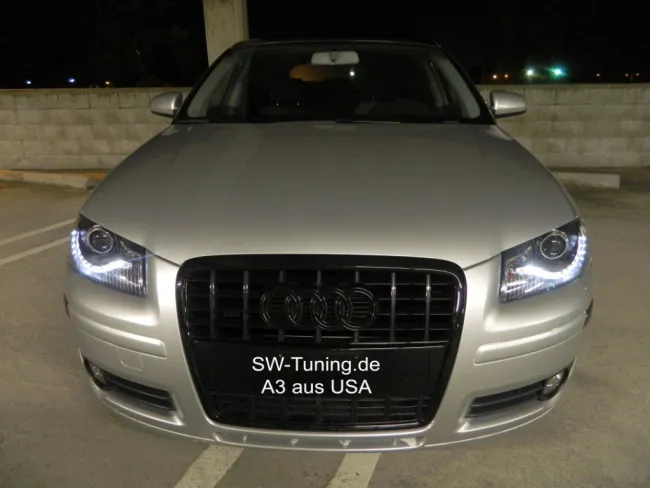 SW-Light headlights suitable for AUDI A3 8P 2003-2008 LED positionlight black