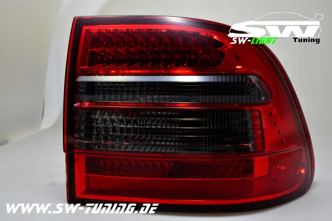 SW LED taillights suitable for Porsche Cayenne Typ 9PA/1 955 03-07 red/smoke