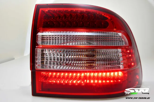 SW LED taillights suitable for Porsche Cayenne I Type 9PA/1 955 03-07 red/crystal