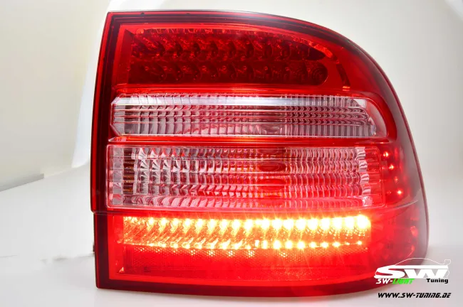 SW LED taillights suitable for Porsche Cayenne I Type 9PA/1 955 03-07 red/crystal