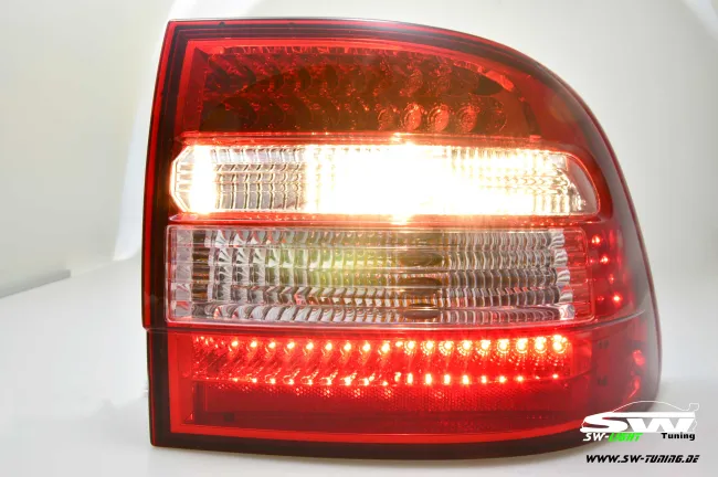 SW LED taillights suitable for Porsche Cayenne I Type 9PA/1 955 03-07 red/crystal