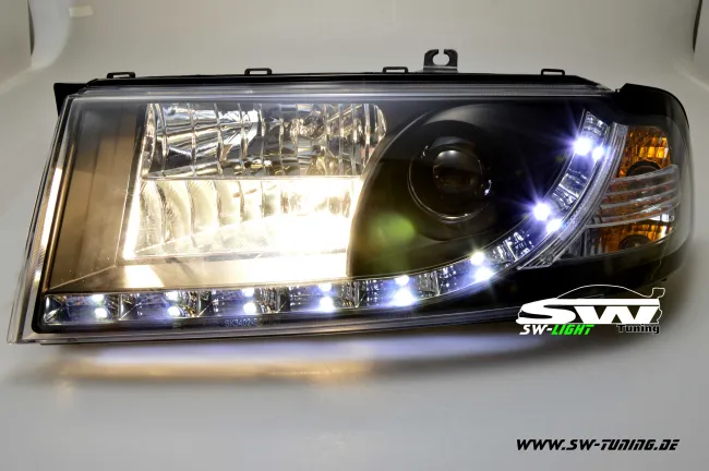 SW-Light headlights Skoda Octavia I 00-04 LED positionslight black