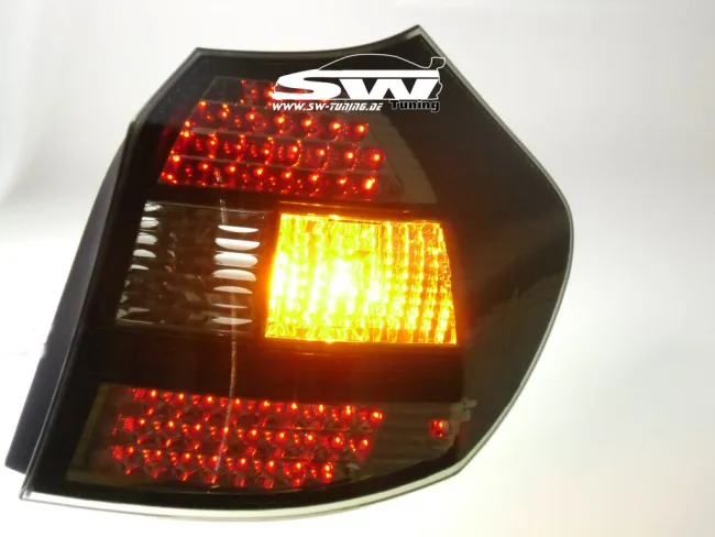 taillights BMW 1er E87 04-07 LED black