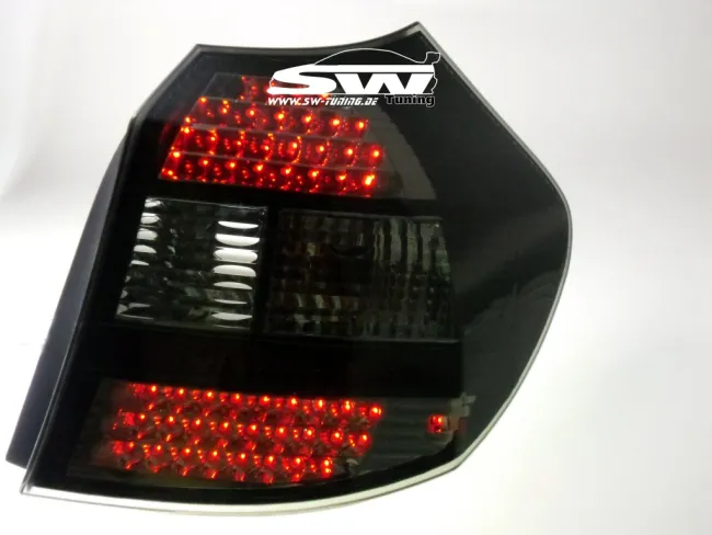 taillights BMW 1er E87 04-07 LED black
