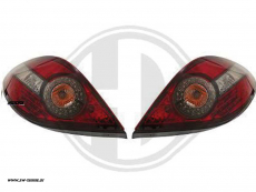 SW-Light LED Rckleuchten Peugeot 207 cc 2007-2009 red/chrome