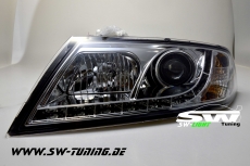 SW-Light Scheinwerfer Skoda Octavia II 1Z 04-09 LED Standlicht chrom