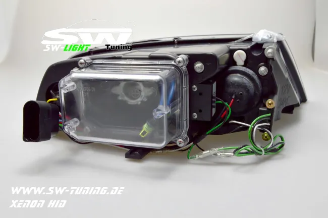 SW-Light headlights suitable for Skoda OctaviaII 04-09 LED positionslight HID black