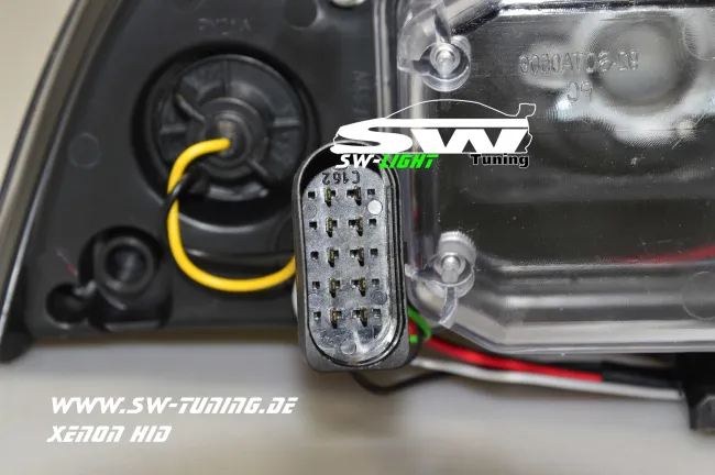 SW-Light headlights suitable for Skoda OctaviaII 04-09 LED positionslight HID black