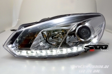 SW-DRL Scheinwerfer VW Golf 6 mit LED Tagfahrlicht R87 - SW-Tuning