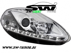 SW-Light Scheinwerfer Fiat Grande Punto 08-09 LED Standlicht LWR chrom