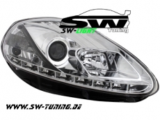 SW-Light Scheinwerfer Fiat Grande Punto 08-09 LED Standlicht LWR chrom