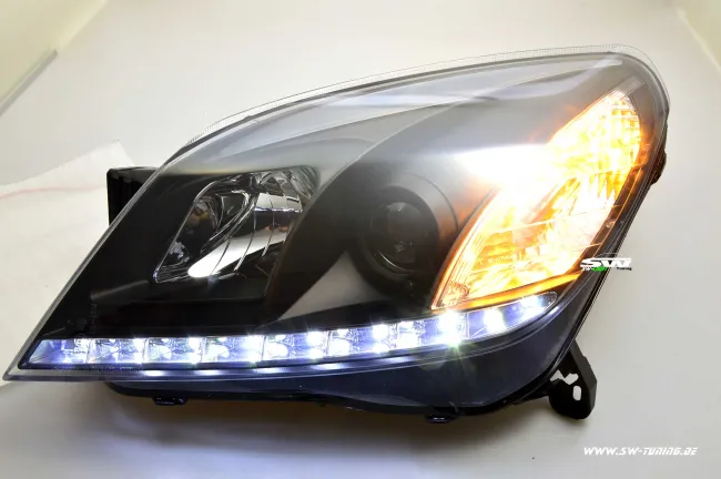 SW-Light headligt Opel Astra H LED-positionslight black 04-09