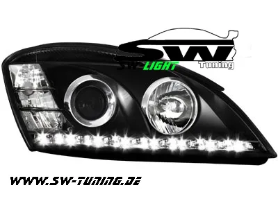 SW-Light Scheinwerfer passend für KIA CEED Typ ED 06-09 LED-Standlicht black