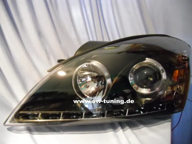 SW-Light Scheinwerfer passend für KIA CEED Typ ED 06-09 LED-Standlicht black