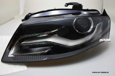 SW-DRL headlights for AUDI A4 B8 8K 08-11 LED-DRL R87 black
