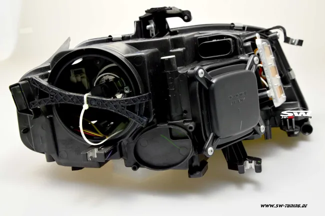 SW-DRL headlights for AUDI A4 B8 8K 08-11 LED-DRL R87 black