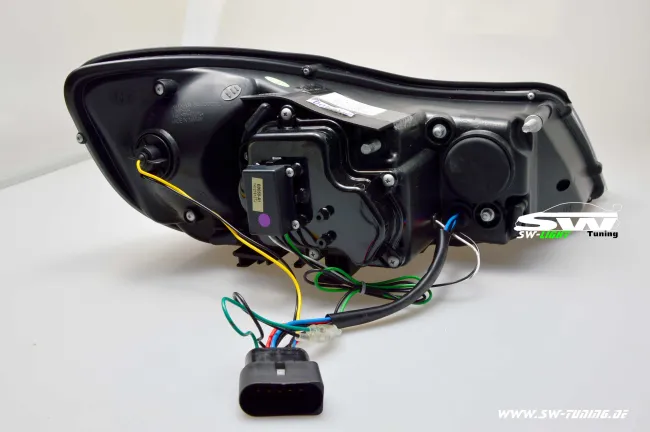 SW-Light headlights Skoda Octavia II 1Z Facelift 09-13 LED positionlight black