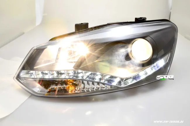 SW-Light Scheinwerfer VW Polo V 6R 10-13 LED Standlicht black