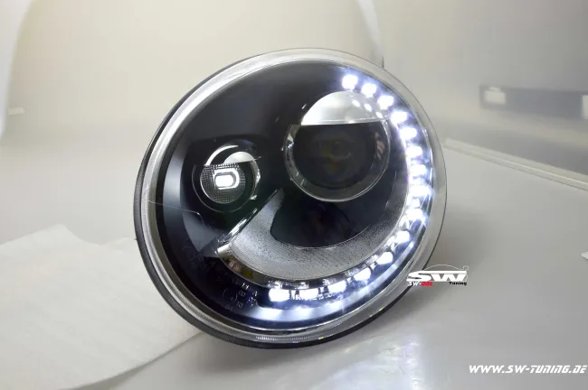 SW-DRL Scheinwerfer passend für VW Beetle 5C 12-18 LED Tagfahrlicht black