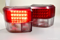 SW-Light LED Rckleuchten passend fr VW T4 90-03 red clear