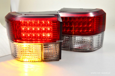 SW-Light LED Rckleuchten passend fr VW T4 90-03 red clear