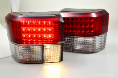 SW-Light LED Rckleuchten passend fr VW T4 90-03 red clear