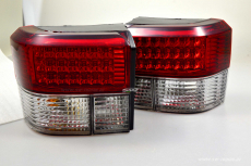 SW-Light LED Rckleuchten passend fr VW T4 90-03 red clear