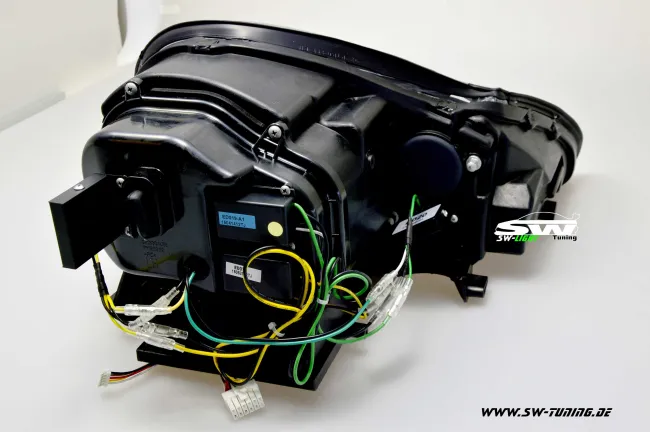 SW-Light Xenon Scheinwerfer passend für Porsche Cayenne I 955 9PA 02-07 LED Standlicht black