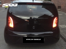 SWCeli LED Rckleuchten passend fr VW UP! Skoda Citigo 11-16 black/smoke Lightbar