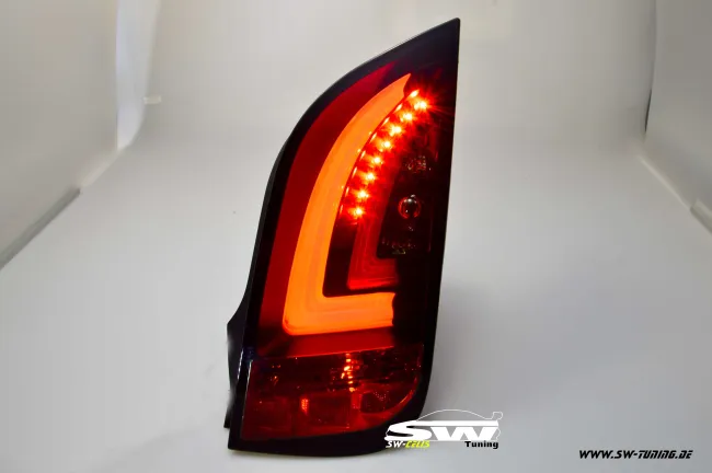 SWCeli LED Rückleuchten passend für VW UP! Skoda Citigo 11-16 black/smoke Lightbar