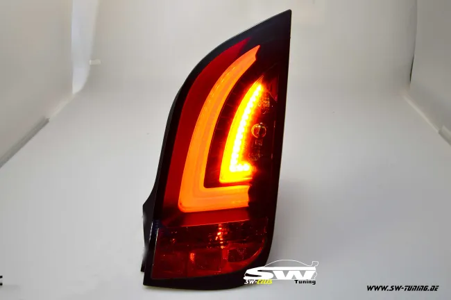 SWCeli LED Rückleuchten passend für VW UP! Skoda Citigo 11-16 black/smoke Lightbar