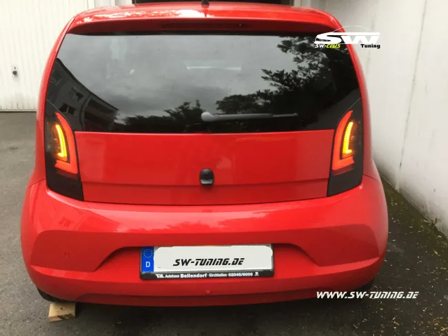 SWCeli LED taillights for Seat Mii 13-16 black/smoke Lightbar