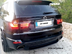 SW-Celi LED taillights BMW X5 E70 06-13 smoke black Lightbar
