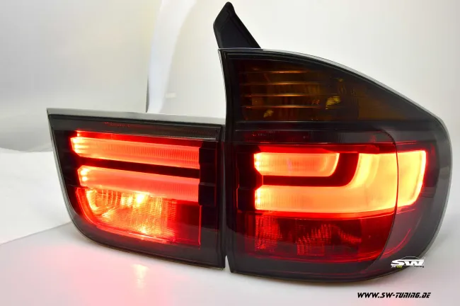 SW-Celi LED Rückleuchten BMW X5 E70 06-13 smoke Black Lightbar