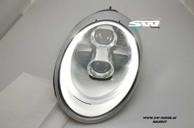 SW-Ltube Halogen headlights for Porsche 911 997 04-08 LED positionlight chrome
