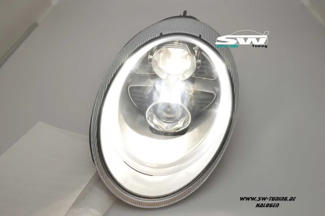 SW-Ltube Halogen headlights for Porsche 911 997 04-08 LED positionlight chrome