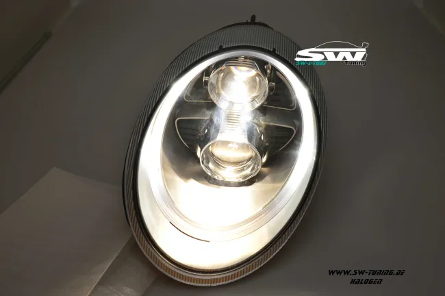 SW-Ltube Halogen headlights for Porsche 911 997 04-08 LED positionlight chrome