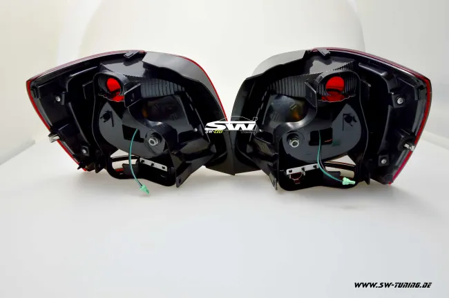 SW-Celi LED Rückleuchten VW Polo V Typ 6R 09-14 Steilheck cherry red/smoke Lightbar