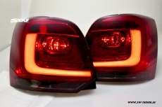 SW-Celi LED Rckleuchten VW Polo V Typ 6R 09-14 Steilheck cherry red/smoke Lightbar