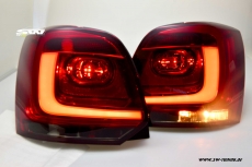 SW-Celi LED Rckleuchten VW Polo V Typ 6R 09-14 Steilheck cherry red/smoke Lightbar