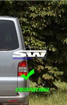 SW-Celi LED Rückleuchten passend für VW T5 Typ 7H 7E 03-15 Lightbar chrom / black