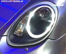 SW-Ltube headlights for Porsche Cayman Boxster 987 05-08 LED positionlight Black
