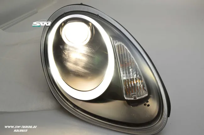 SW-Ltube headlights for Porsche Cayman Boxster 987 05-08 LED positionlight Black