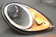 SW-Ltube Xenon headlights for Porsche Boxster Cayman 987 05-08 LED positionlight chrome
